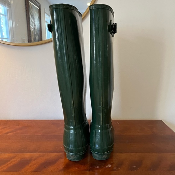 Hunter Dark Green Waterproof Rain Boots - Picture 3 of 11